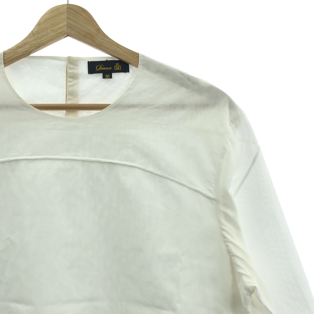 Drawer / ドゥロワー コットン レイヤード ブラウス