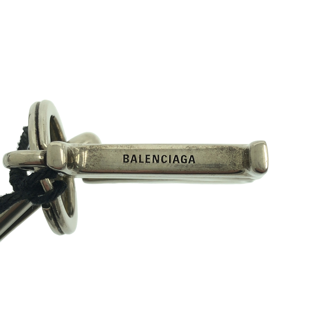 BALENCIAGA / バレンシアガ イニシャル ロゴ チャーム キーホルダー
