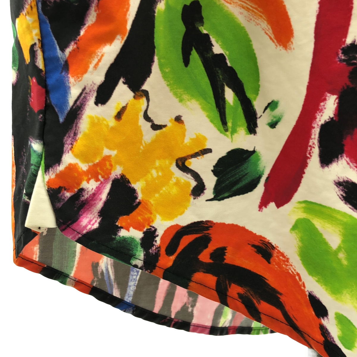 MARNI / マルニ 総柄 オーバーシルエット カットオフ シャツ ワンピース