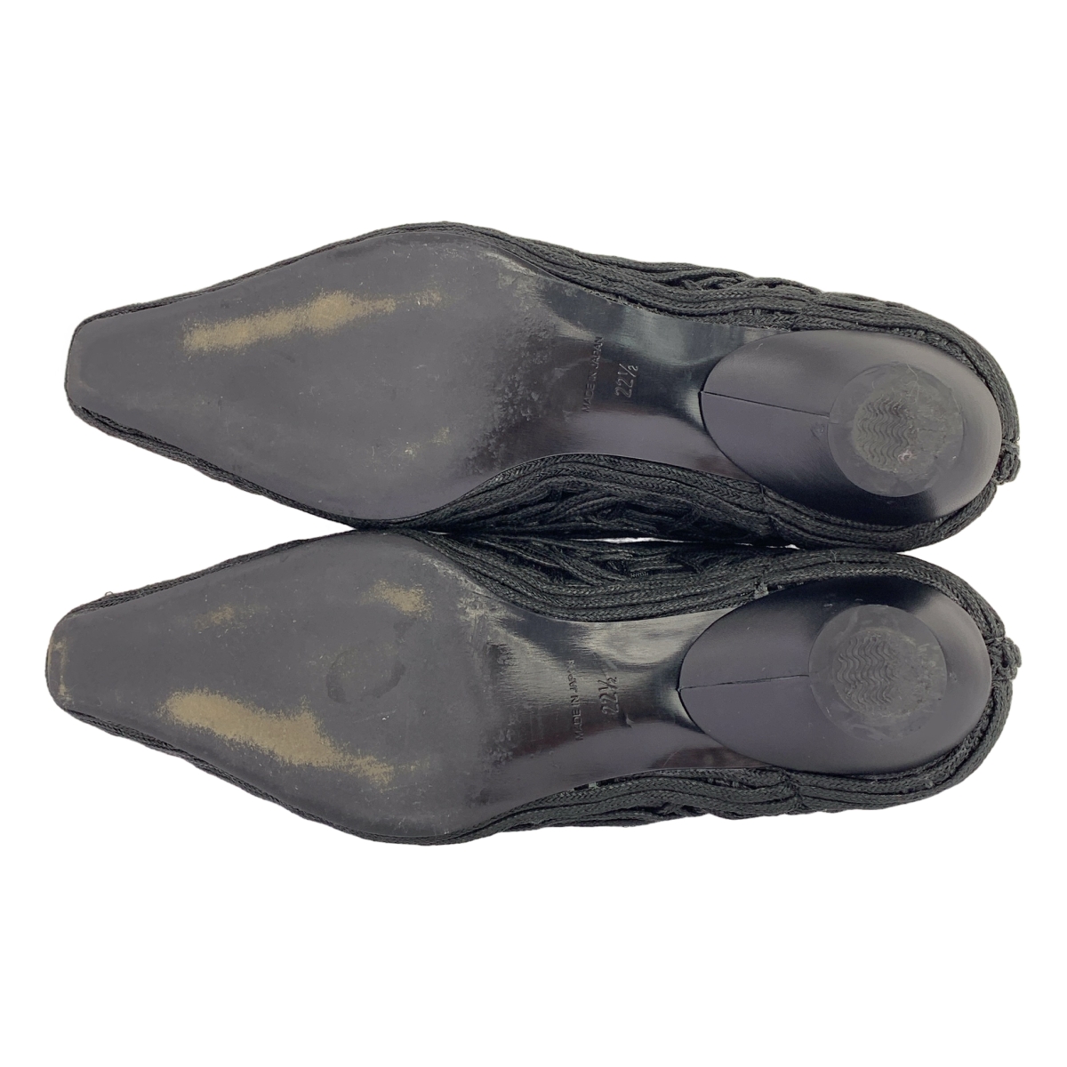 Mame Kurogouchi / マメクロゴウチ Cord Embroidery Egg Heel Pumps / エンブロイダリー フラットシューズ