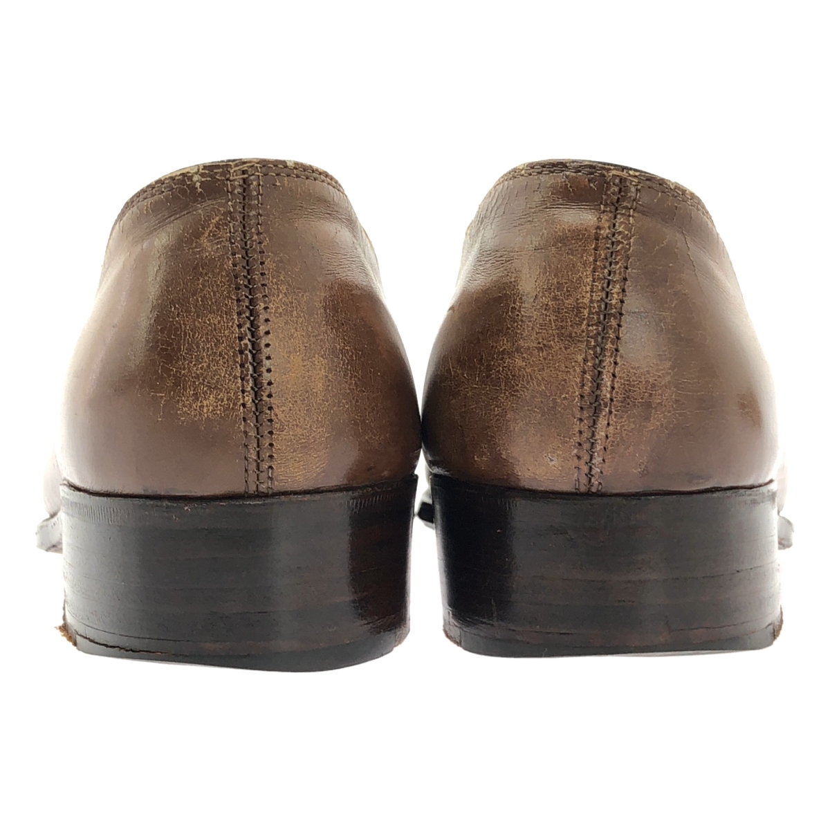 Foster & Sons / フォスターアンドサン レザー プレーントゥ サイドレース ドレスシューズ