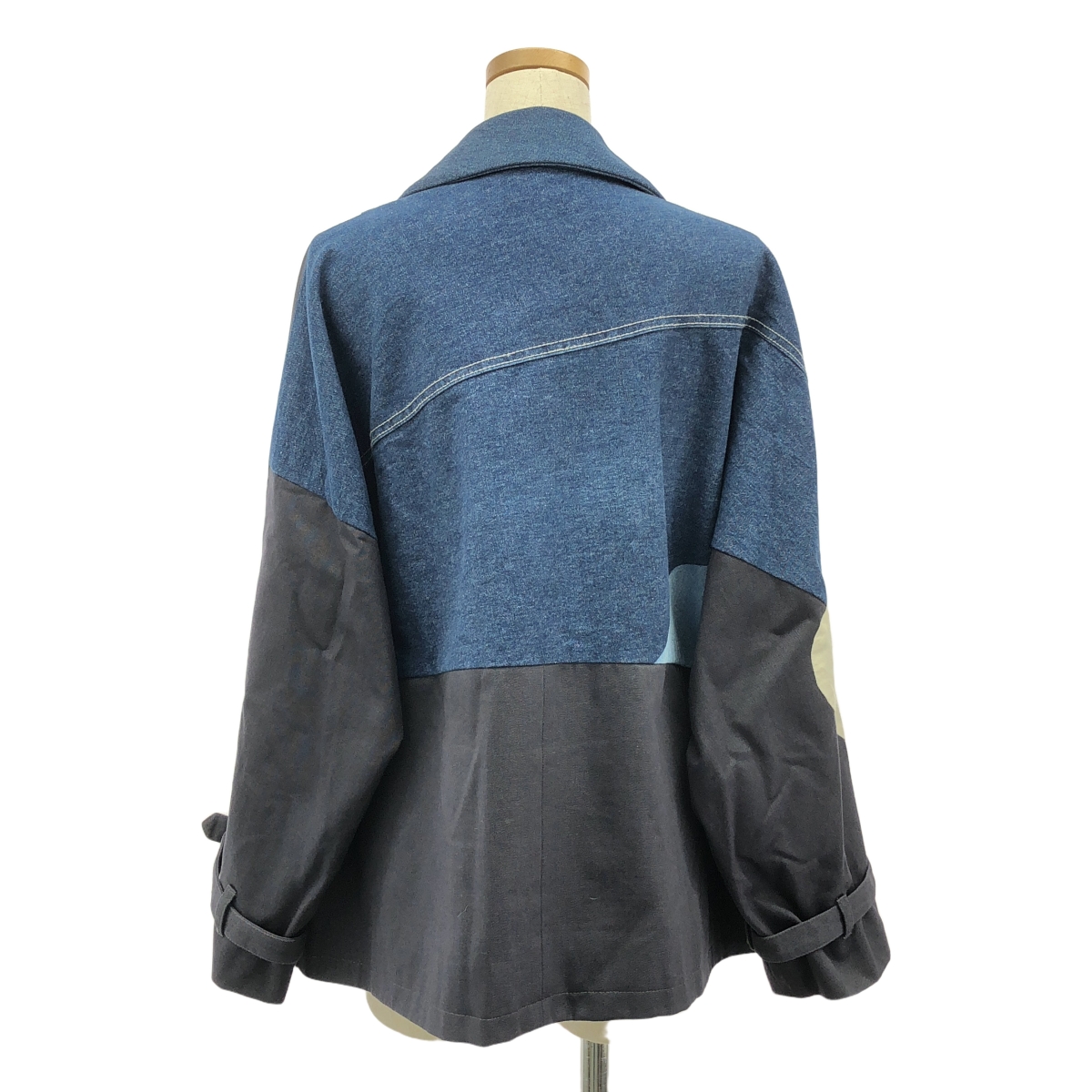 YEAH RIGHT!! / イエーライト パッチワーク ダブルブレスト デニムジャケット