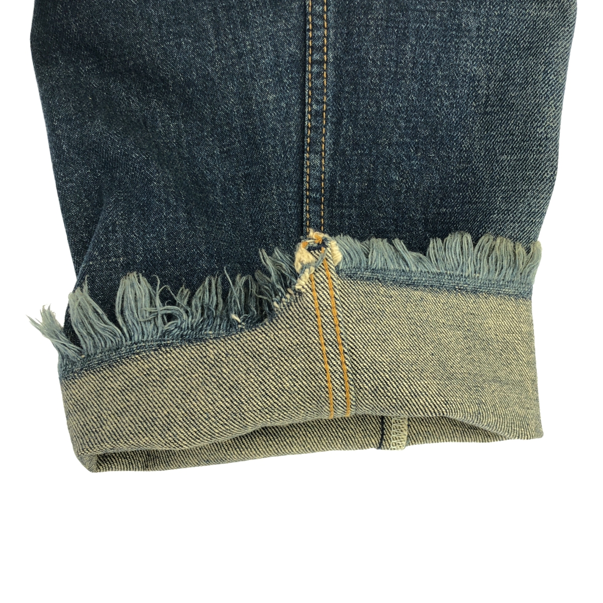 tricot COMME des GARCONS / トリココムデギャルソン ダメージ加工 カットオフ デニムパンツ