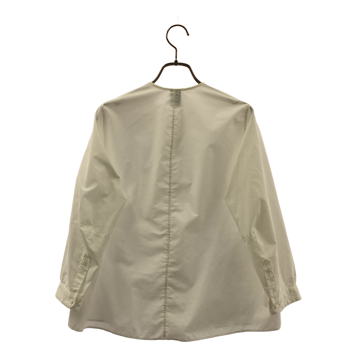 NO CONTROL AIR / ノーコントロールエア コットン混 ノーカラーシャツ