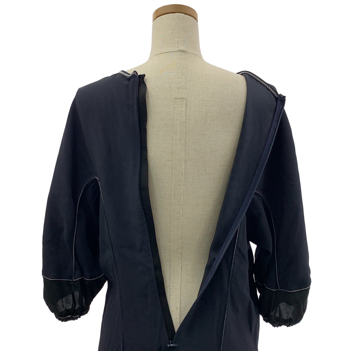 MARNI / マルニ レーヨン アセテート ステッチワーク ボリュームスリーブ ブラウス