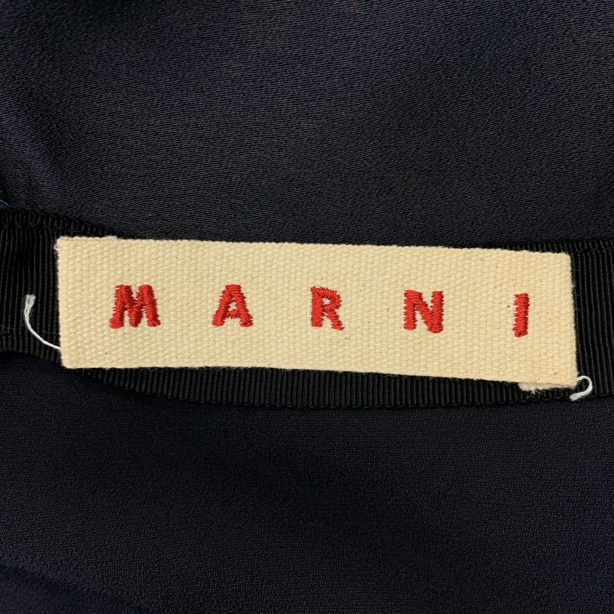 MARNI / マルニ レーヨン アセテート ステッチワーク ボリュームスリーブ ブラウス