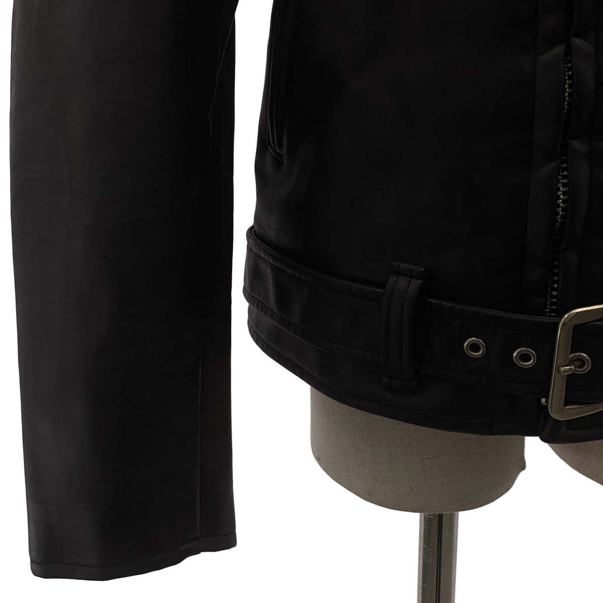 JUNYA WATANABE COMME des GARCONS / ジュンヤワタナベ レザー スタッズ ダブルライダース ジャケット / 総裏地