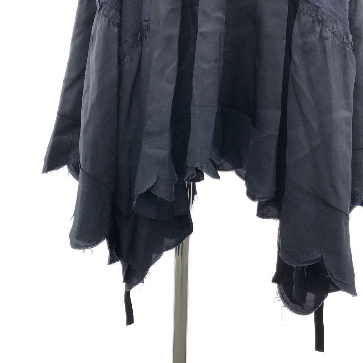 tricot COMME des GARCONS / トリココムデギャルソン 異素材 切替 変形 ウエストゴム スカラップ スカート