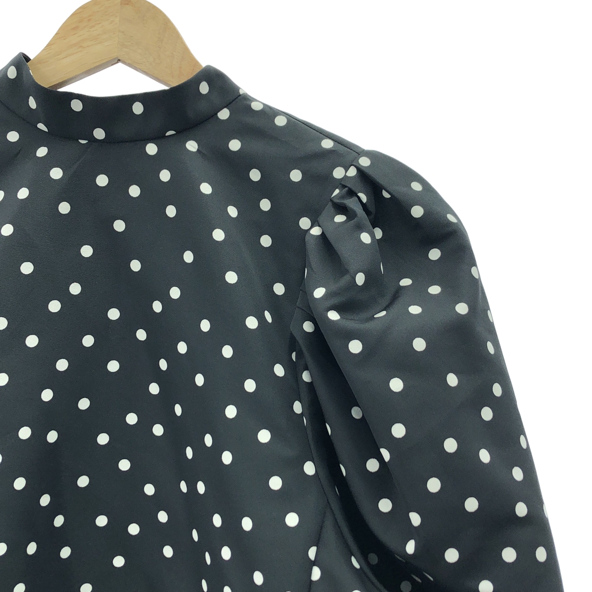 その他 Eva エヴァ ボリュームパフスリーブ ドット ブラウス