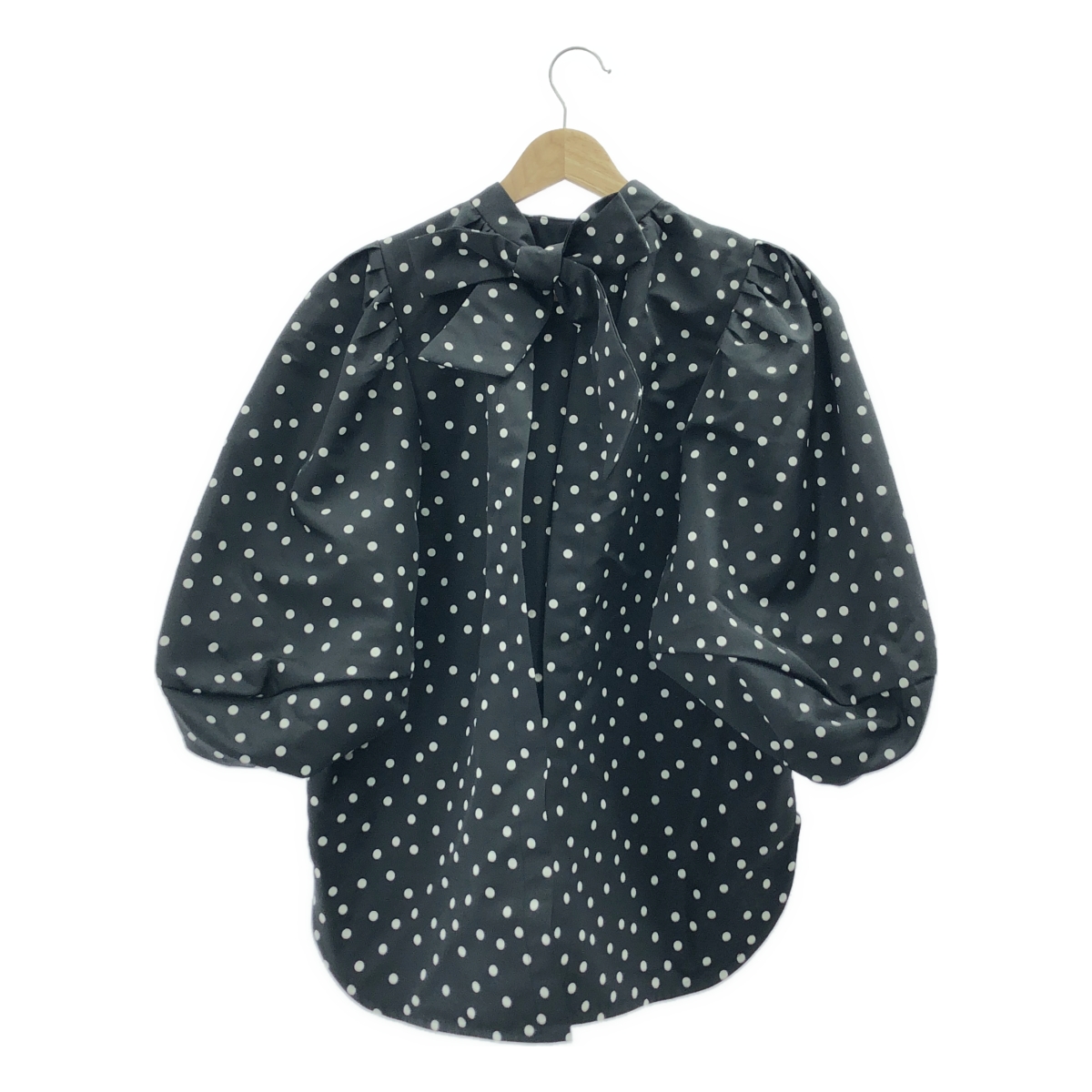 その他 Eva エヴァ ボリュームパフスリーブ ドット ブラウス