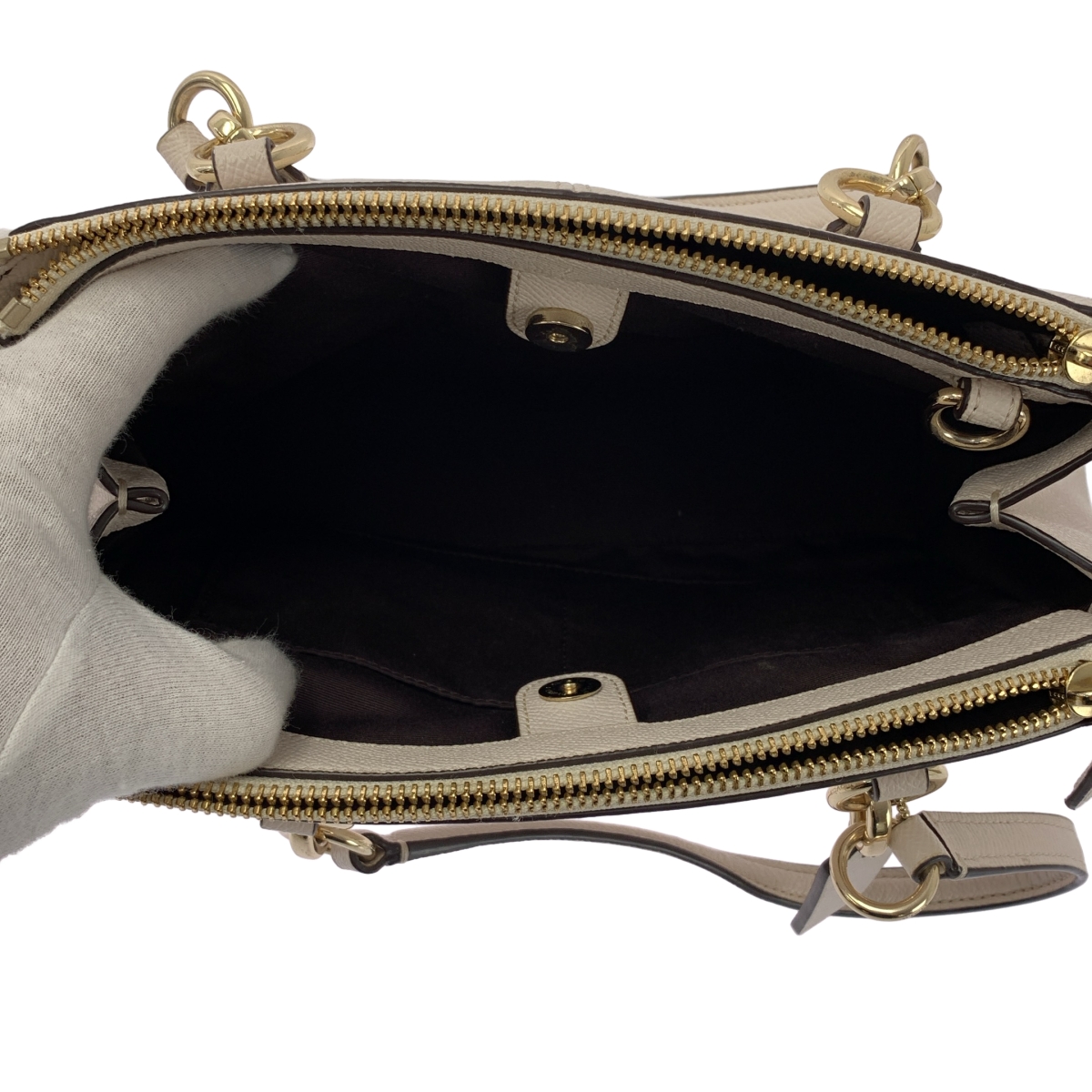 COACH / コーチ 2way ショルダー付き ロゴ ハンドバッグ / F57523