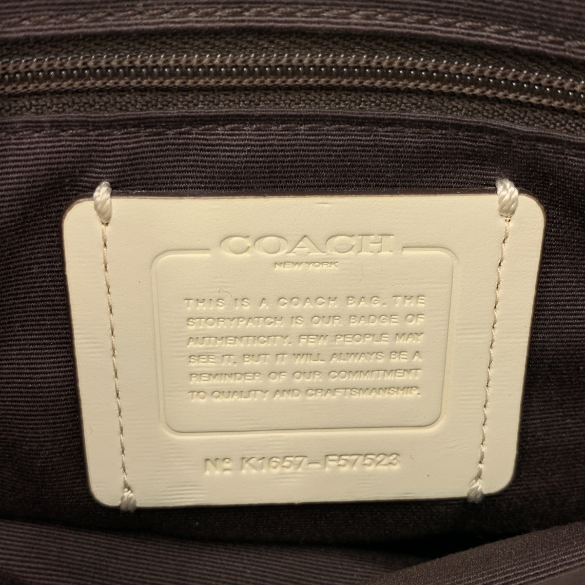 COACH / コーチ 2way ショルダー付き ロゴ ハンドバッグ / F57523