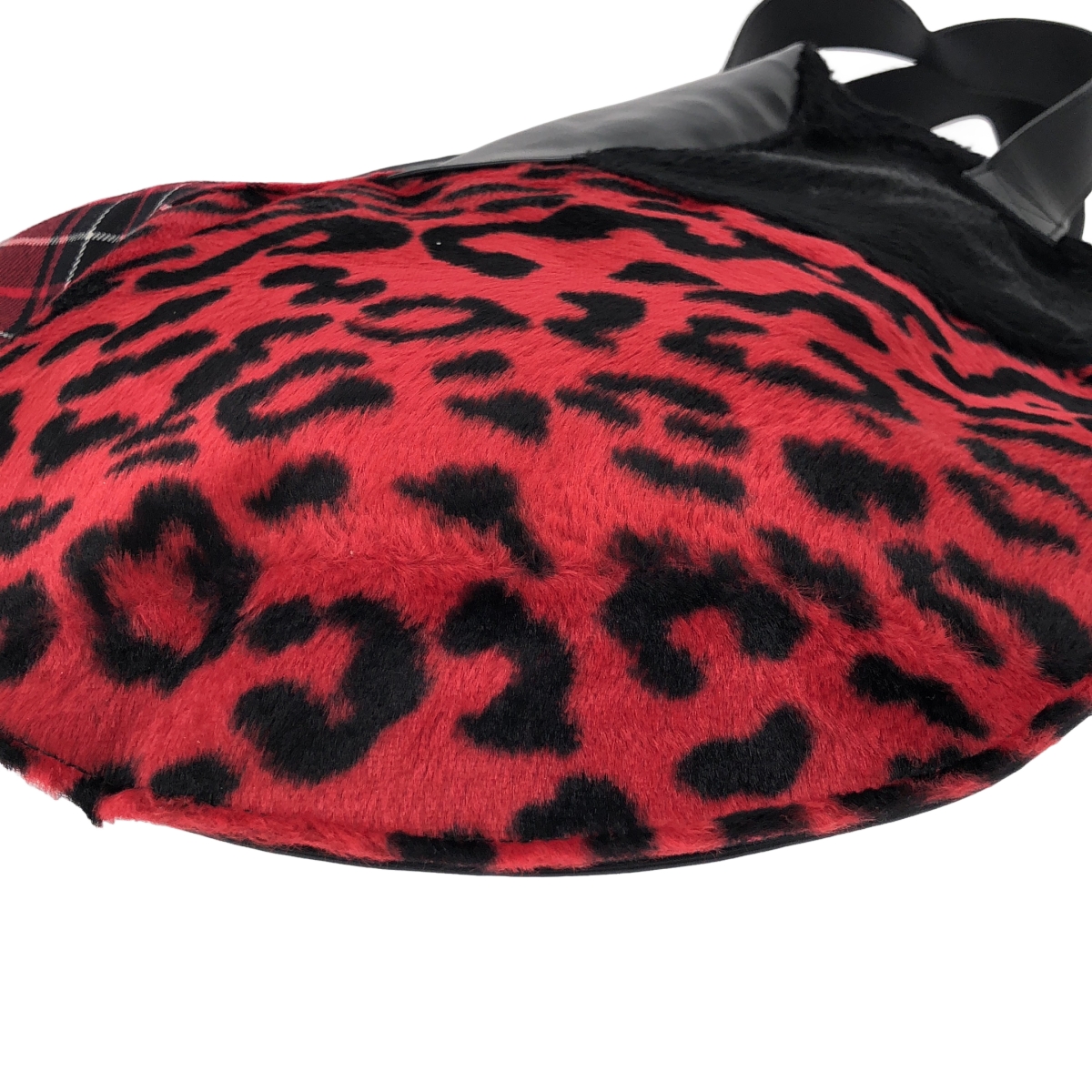 JUNYA WATANABE COMME des GARCONS / ジュンヤワタナベ レザー 異素材 切替 ジップポケット パッチ サークル ハンド トートバッグ