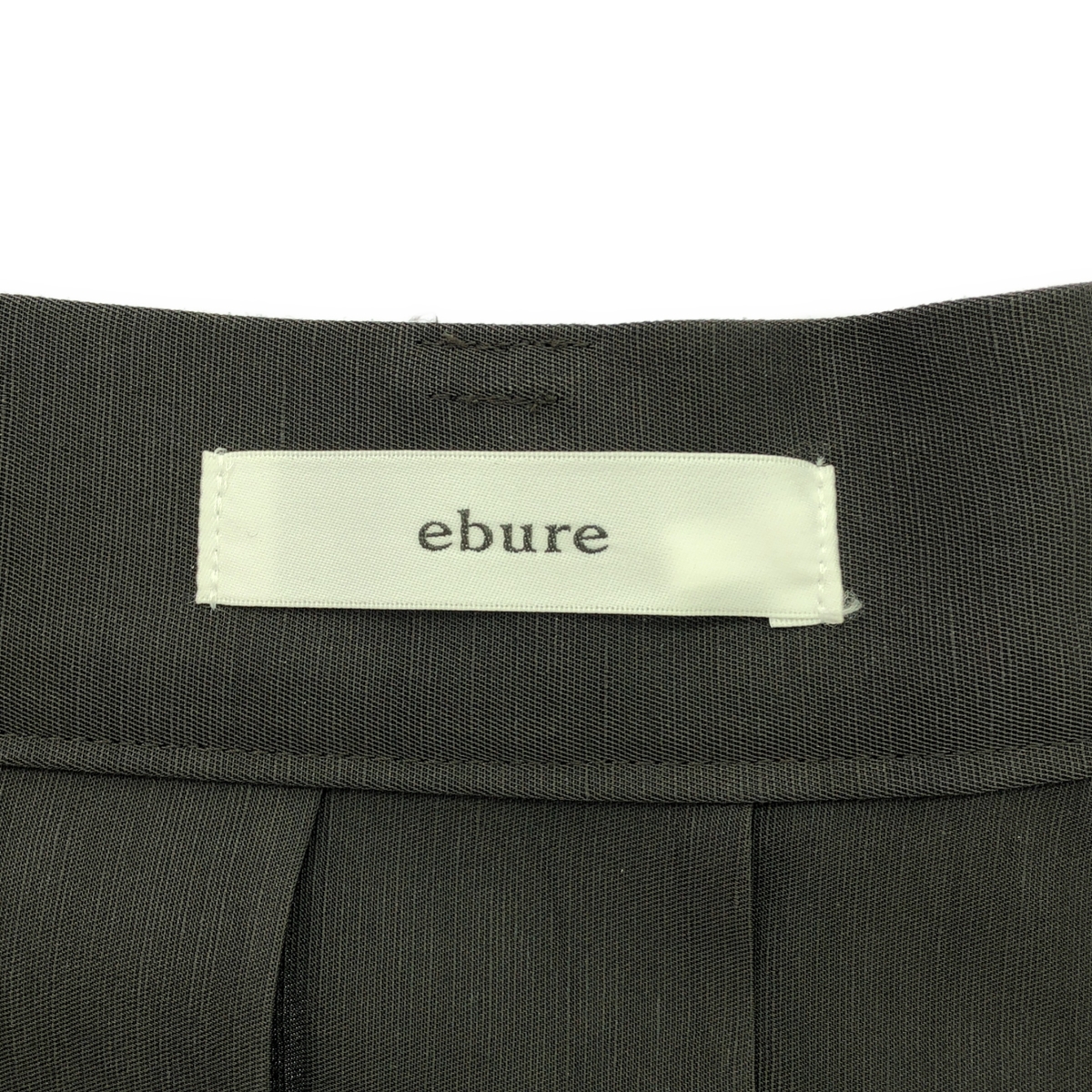 ebure / エブール リネンアセテート プリーツスカート