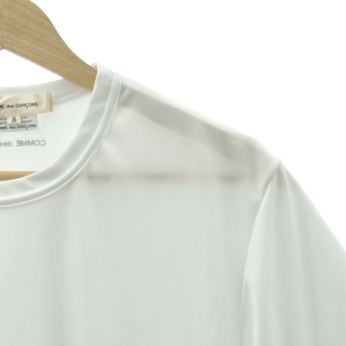 COMME des GARCONS / コムデギャルソン バック ロゴプリント ポリエステル Tシャツ