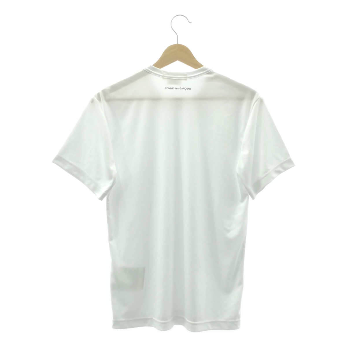 COMME des GARCONS / コムデギャルソン バック ロゴプリント ポリエステル Tシャツ