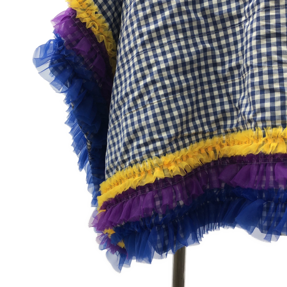 tricot COMME des GARCONS / トリココムデギャルソン チェック チュールドッキング 変形 スカート