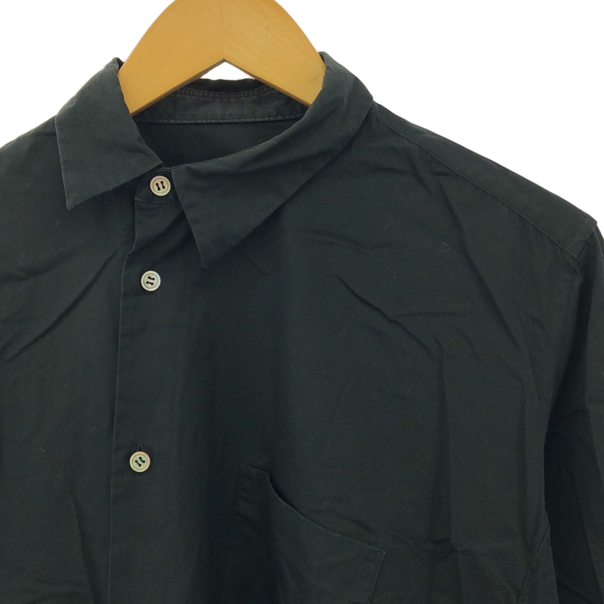 BLACK COMME des GARCONS / ブラックコムデギャルソン コットン アシンメトリーブラウス