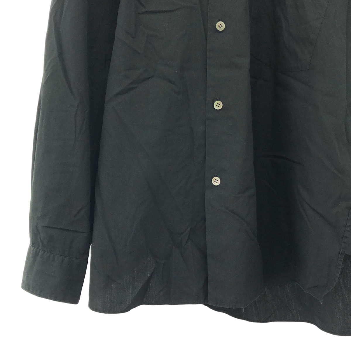 BLACK COMME des GARCONS / ブラックコムデギャルソン コットン アシンメトリーブラウス