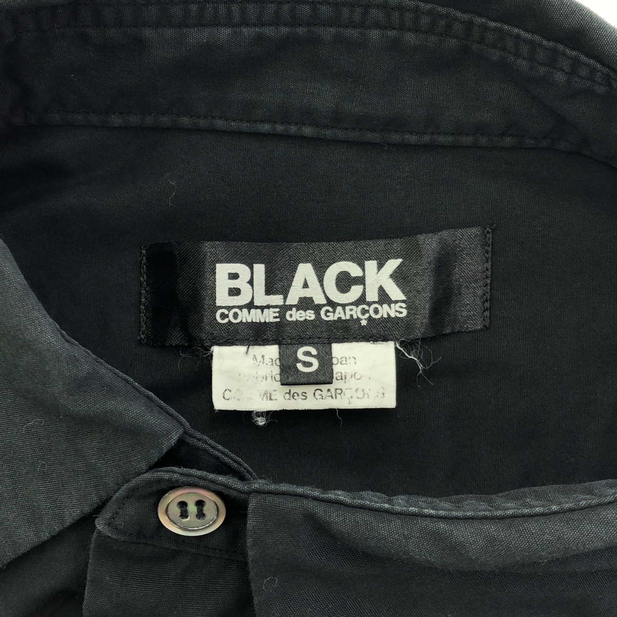 BLACK COMME des GARCONS / ブラックコムデギャルソン コットン アシンメトリーブラウス