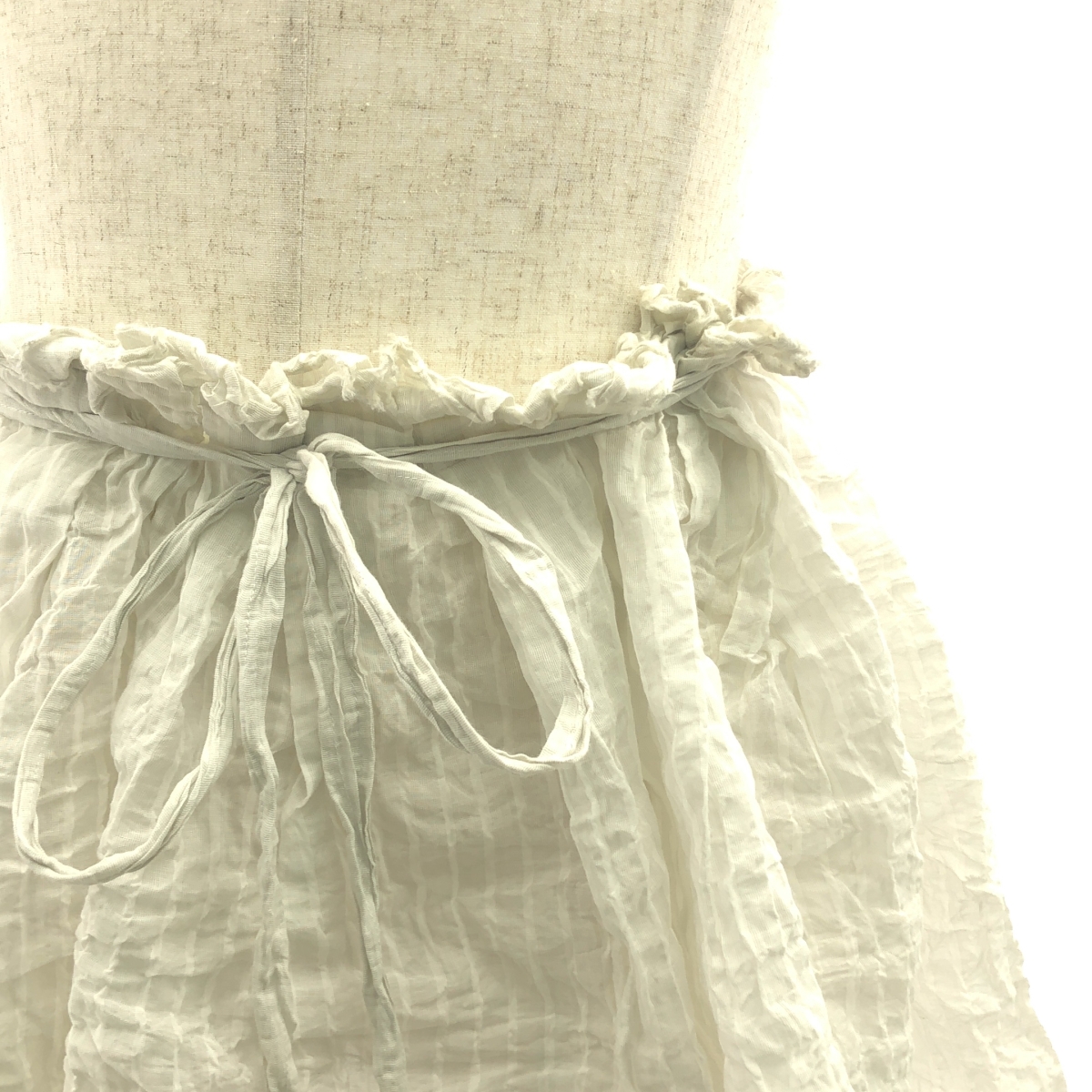 TOUJOURS / トゥジュー ストライプ シアー ボリューム スカート