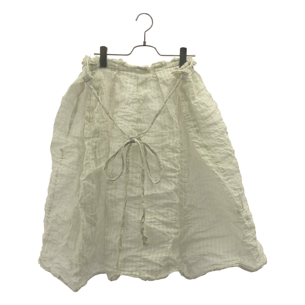 TOUJOURS / トゥジュー ストライプ シアー ボリューム スカート