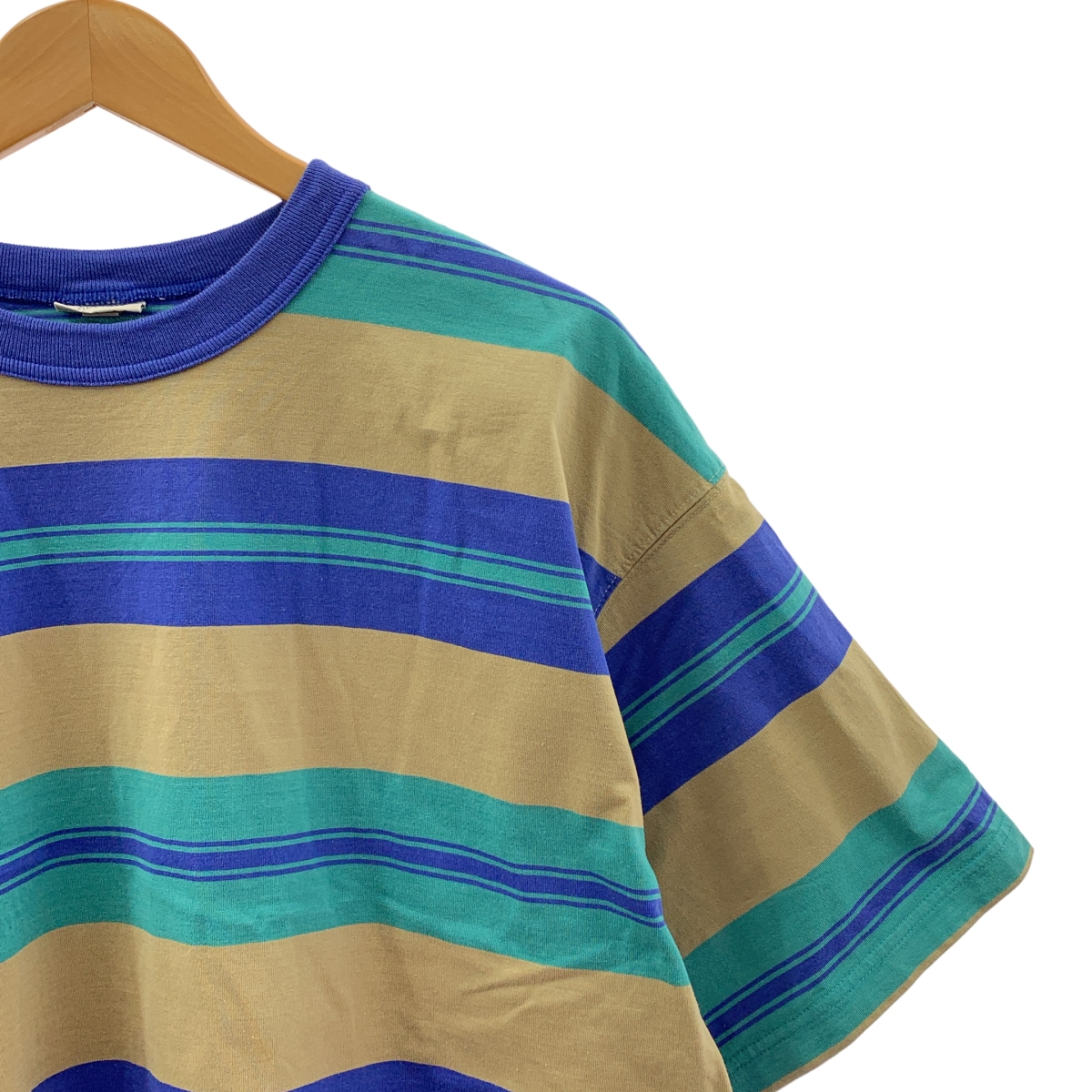 その他 Wide Striped S/S Big Tee / オーバーシルエット クルーネック Tシャツ カットソー