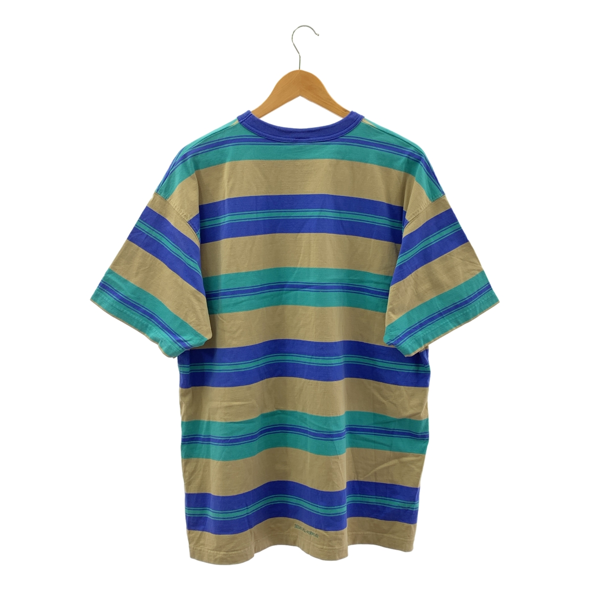 その他 Wide Striped S/S Big Tee / オーバーシルエット クルーネック Tシャツ カットソー