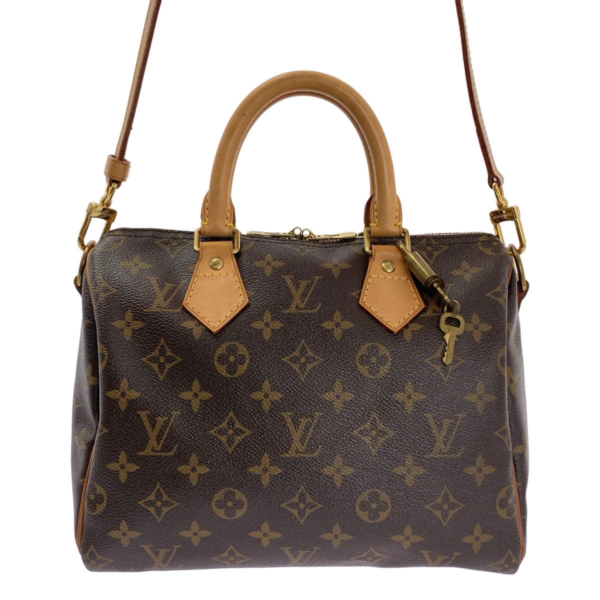 Louis Vuitton / ルイヴィトン M41113 / スピーディ・バンドリエール 25 モノグラム / 2way ショルダー付き レザー ボストンバッグ