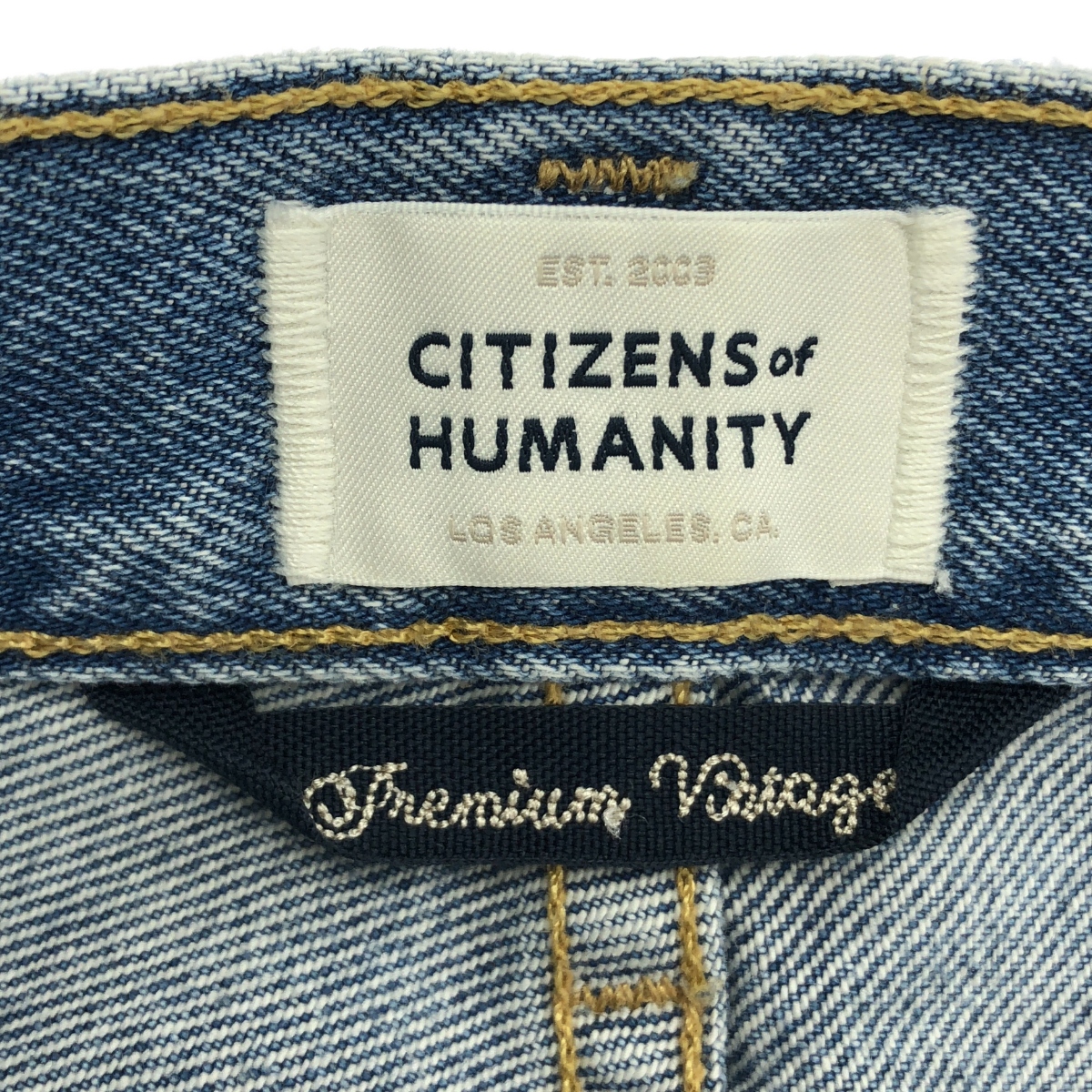 Deuxieme Classe / ドゥーズィエムクラス 【 CITIZENS OF HUMANITY / シチズンズ オブ ヒューマニティー 】 PONYBOY / ダメージ加工 レザーパッチ デニムパンツ