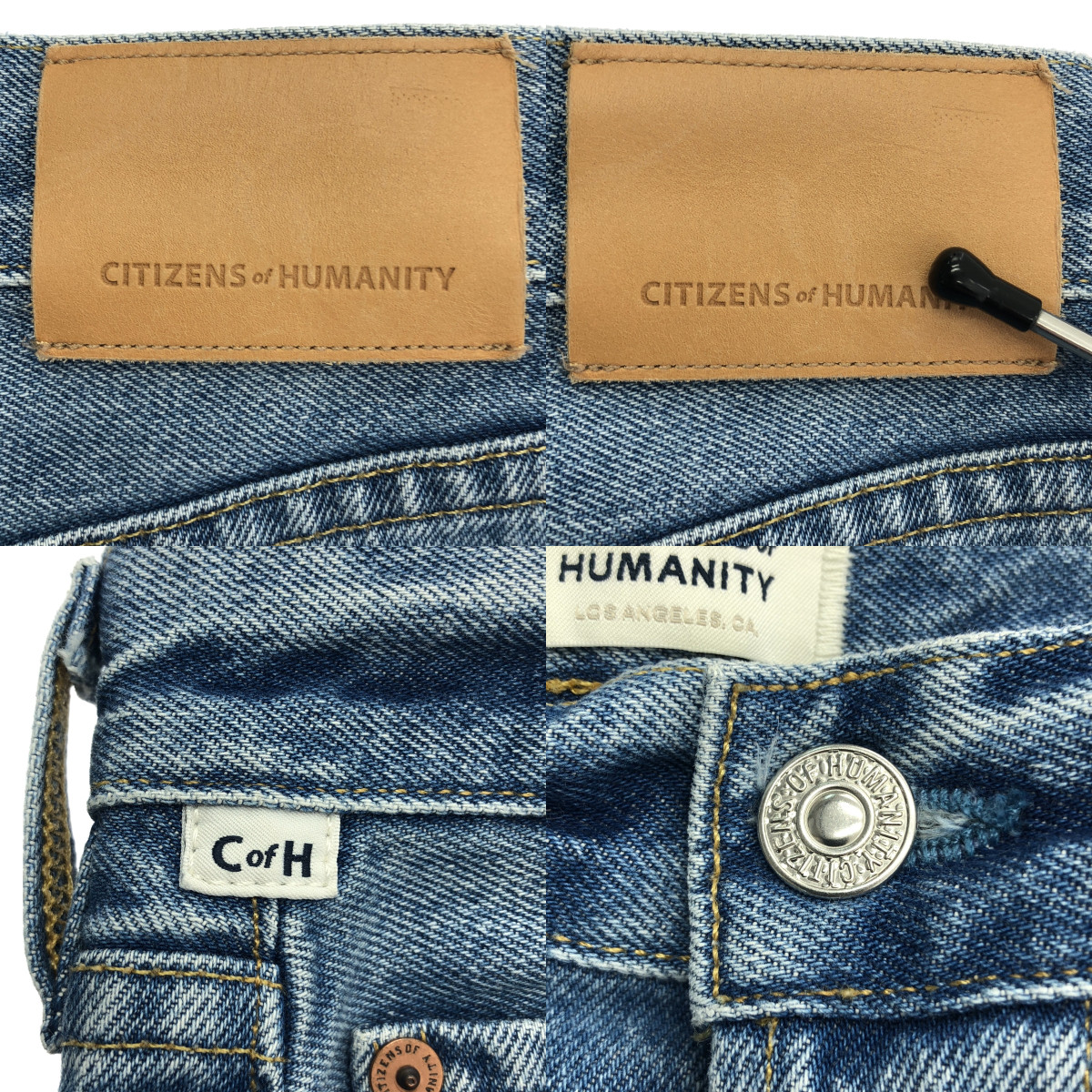 Deuxieme Classe / ドゥーズィエムクラス 【 CITIZENS OF HUMANITY / シチズンズ オブ ヒューマニティー 】 PONYBOY / ダメージ加工 レザーパッチ デニムパンツ