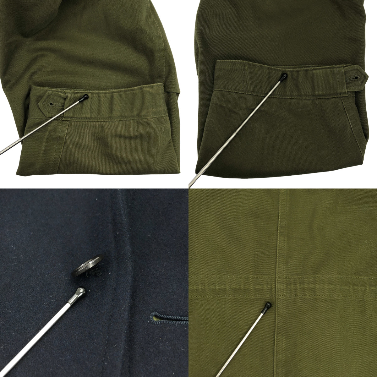 JUNYA WATANABE COMME des GARCONS / ジュンヤワタナベ ウール切替 ラウンドカラー モッズコート