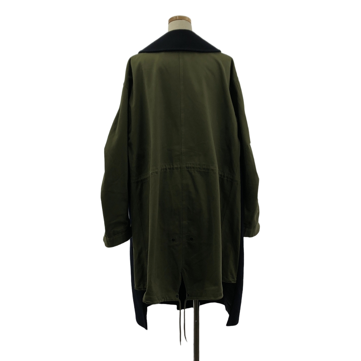 JUNYA WATANABE COMME des GARCONS / ジュンヤワタナベ ウール切替 ラウンドカラー モッズコート