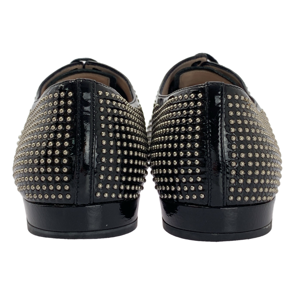 miu miu / ミュウミュウ レザー スタッズ レースアップ ドレスシューズ