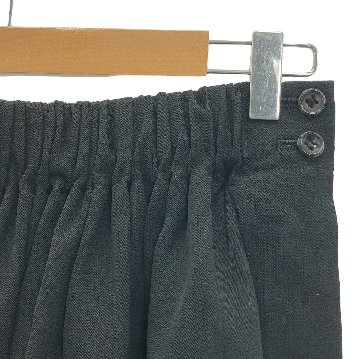 Y's / ワイズヨウジヤマモト 80s〜90s ヴィンテージ ウール混 ギャザー プリーツ ロングスカート