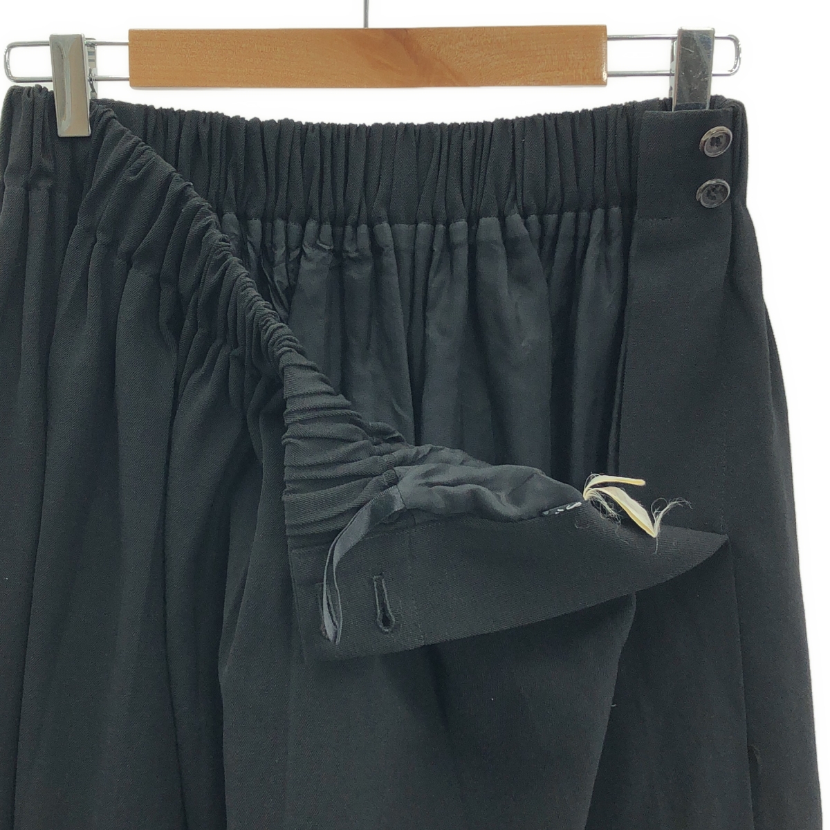 Y's / ワイズヨウジヤマモト 80s〜90s ヴィンテージ ウール混 ギャザー プリーツ ロングスカート