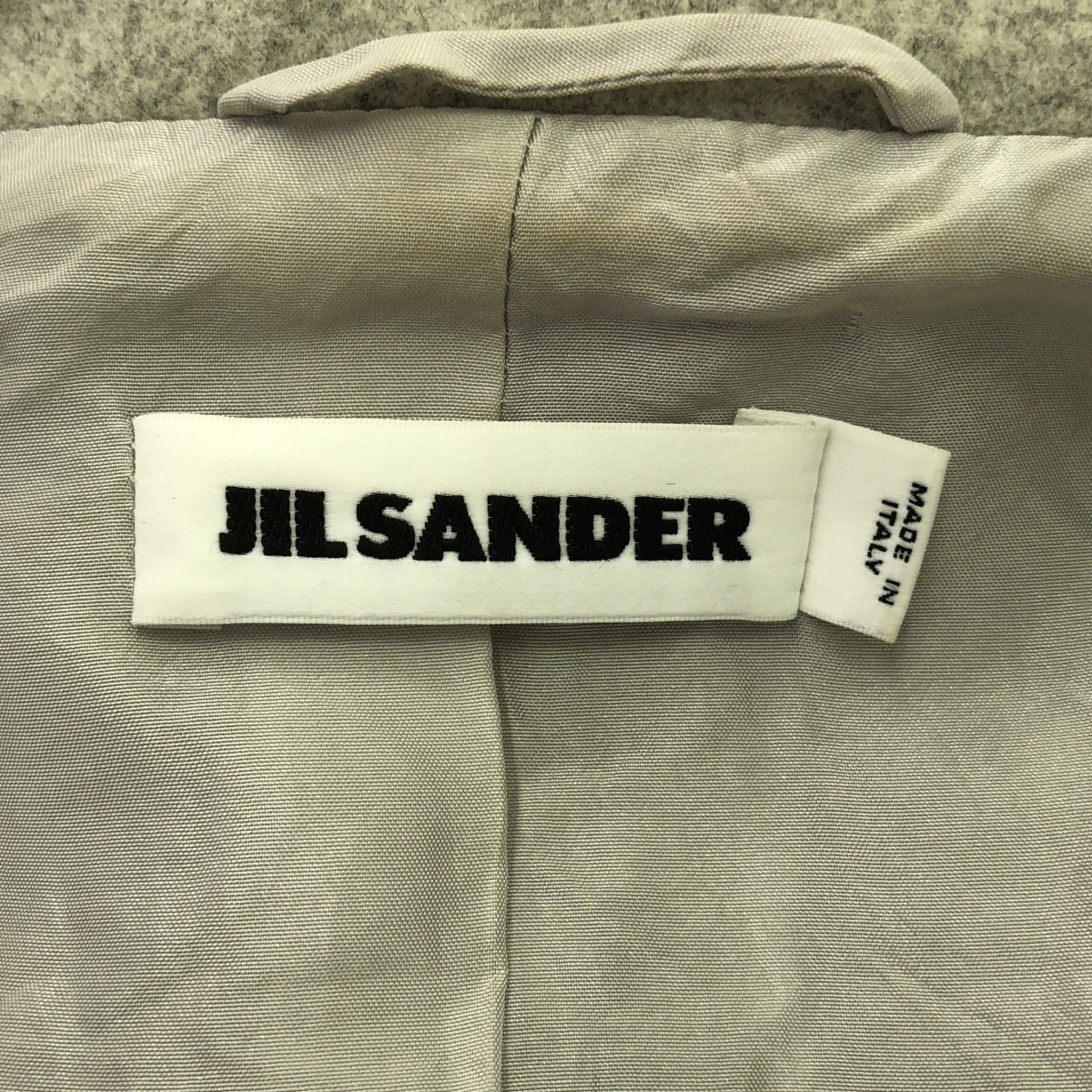 JIL SANDER / ジルサンダー カットアウト ウール ロングコート