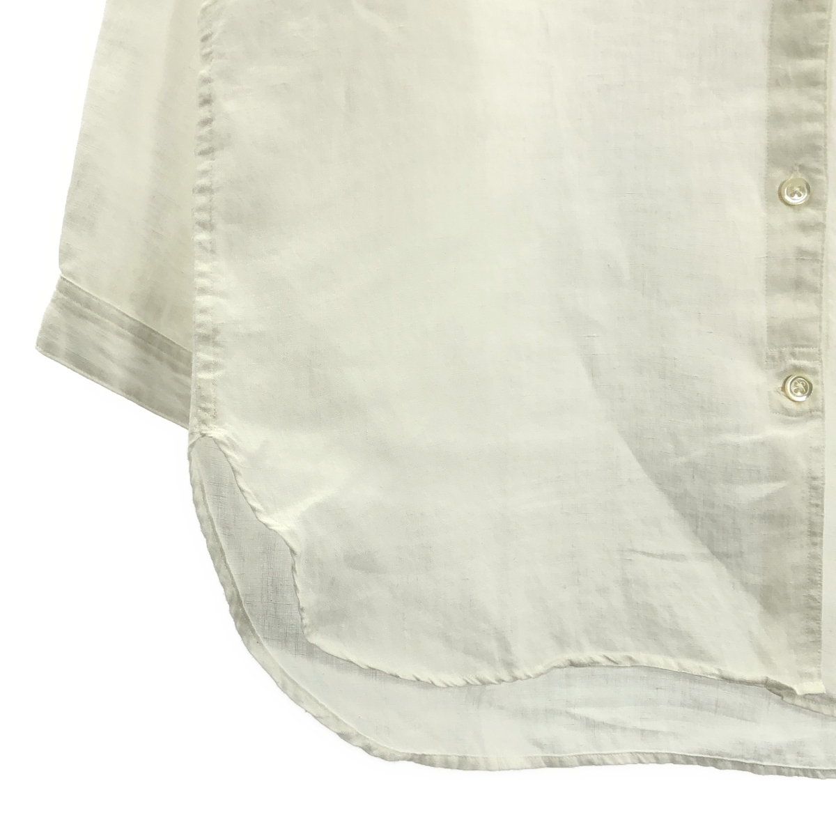 MARGARET HOWELL / マーガレットハウエル リネン バンドカラー シャツ ブラウス