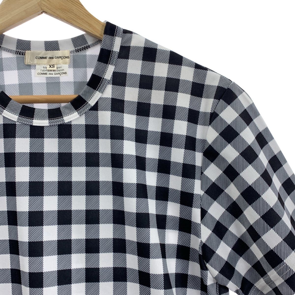 COMME des GARCONS / コムデギャルソン チェック クルーネック カットソー
