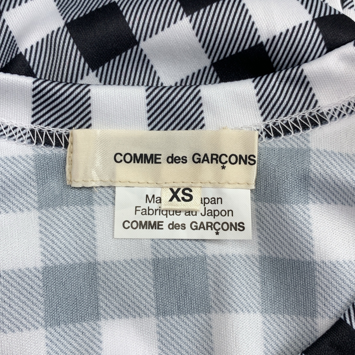 COMME des GARCONS / コムデギャルソン チェック クルーネック カットソー
