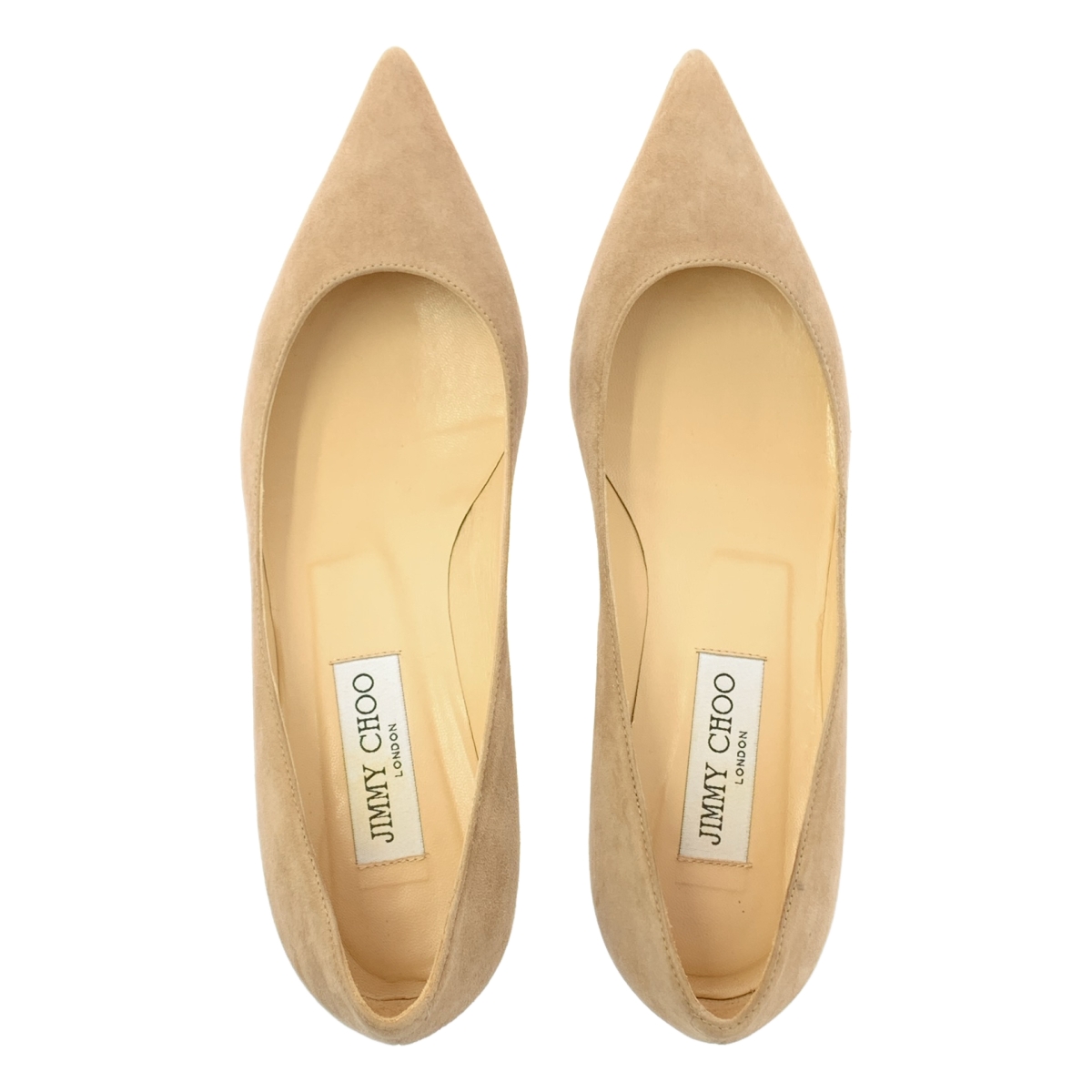 JIMMY CHOO / ジミーチュウ スエード レザー ポインテッドトゥ ヒール パンプス