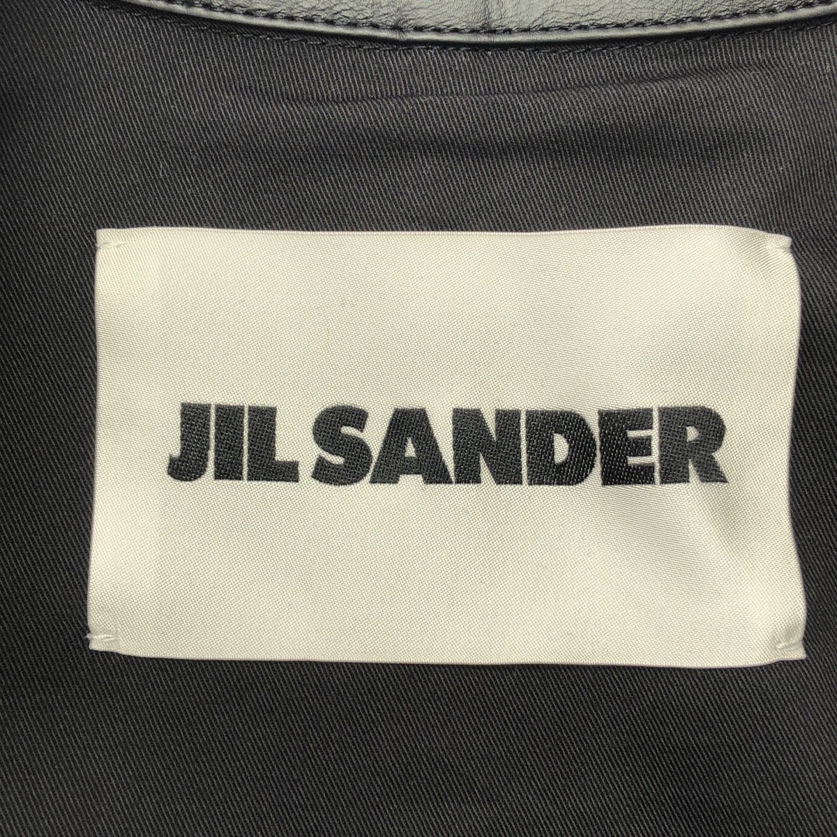 JIL SANDER / ジルサンダー BOXY FIT DENIM CHORE JACKET レザーカラー ボクシーフィット デニム チョア ジャケット