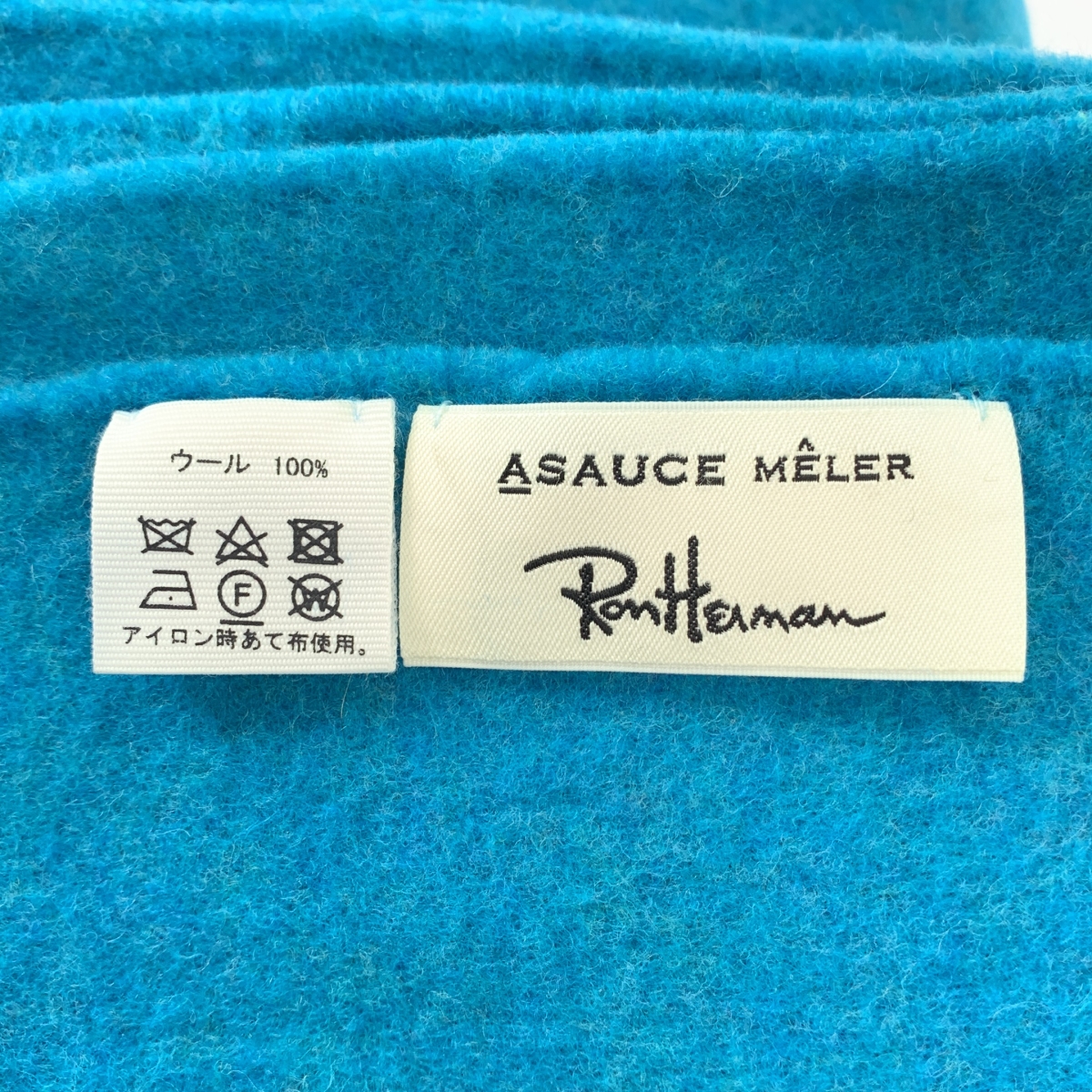 ASAUCE MELER / アソース メレ × Ron Herman / ロンハーマン ウール 大判 フリンジ ストール マフラー