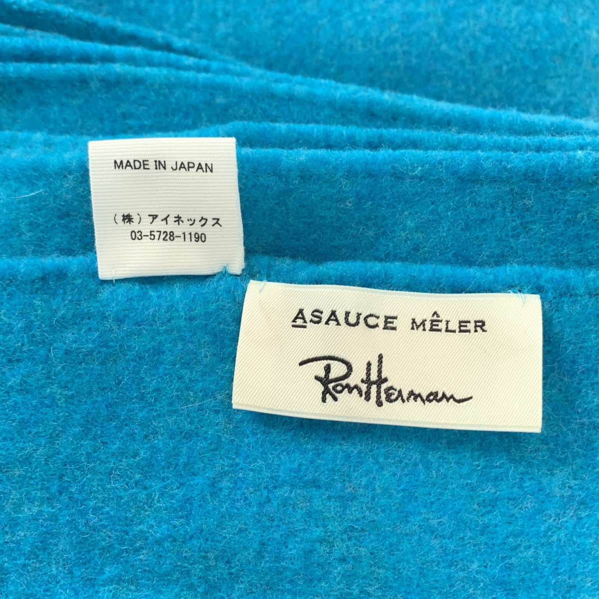 ASAUCE MELER / アソース メレ × Ron Herman / ロンハーマン ウール 大判 フリンジ ストール マフラー