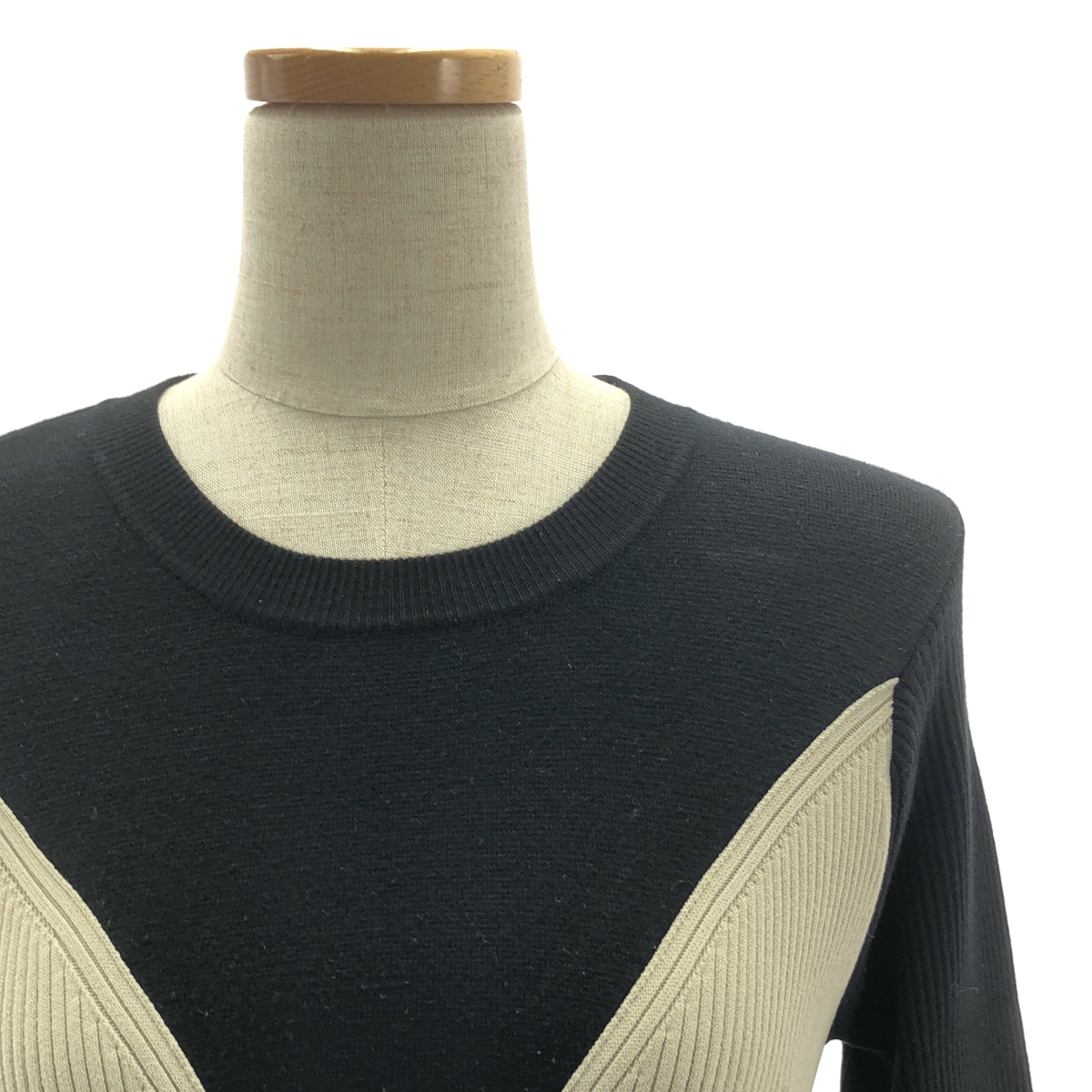 UN3D / アンスリード カラーブロック ニット ワンピース