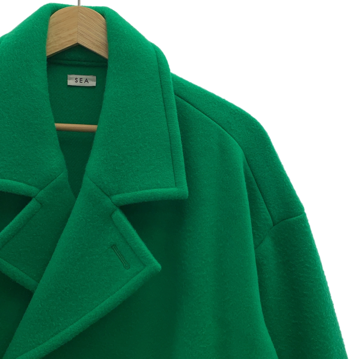 SEA / シー ダブルブラッシュドウール ピーコート