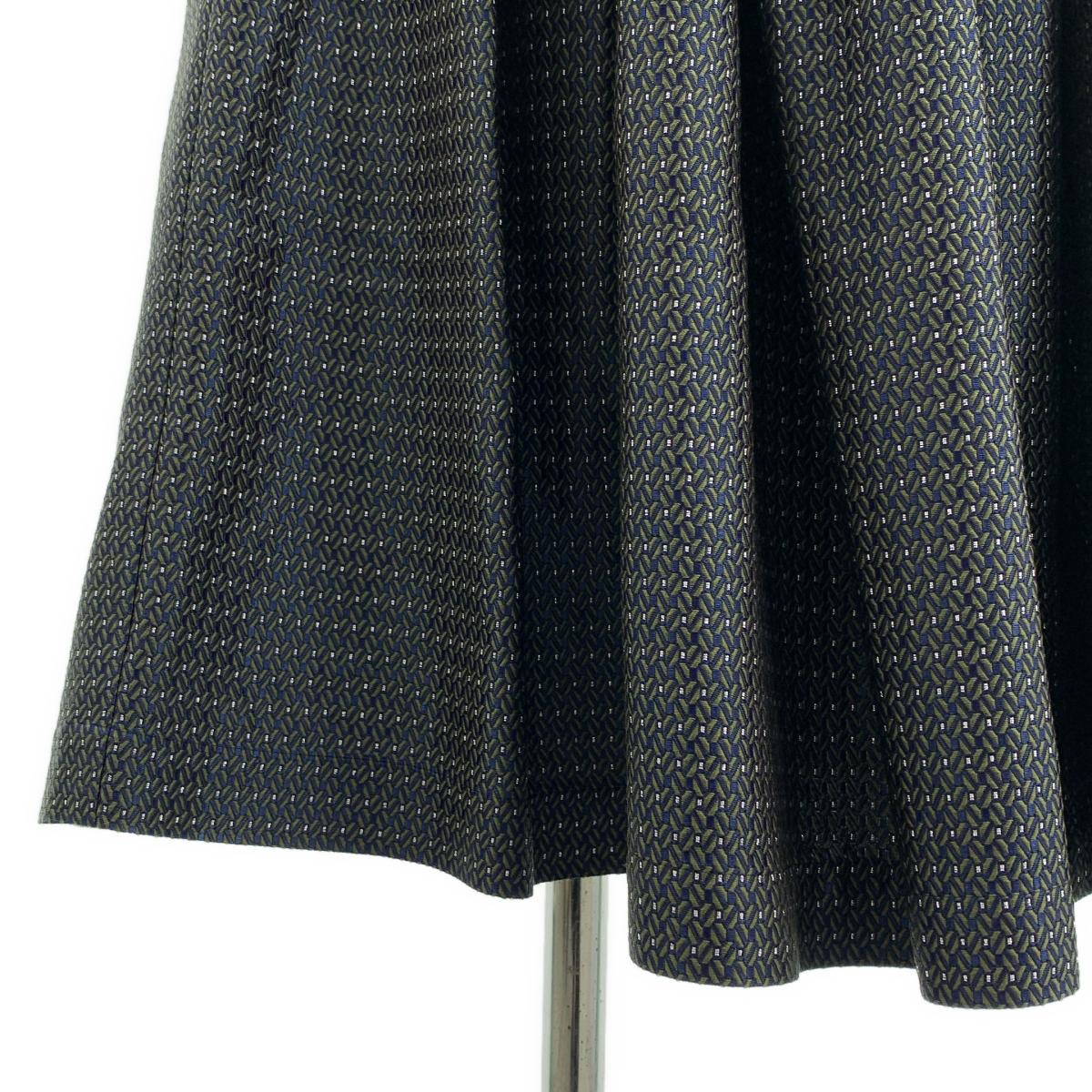 COMME des GARCONS / コムデギャルソン アセテート ジャガード ドローストリング ボリューム スカート