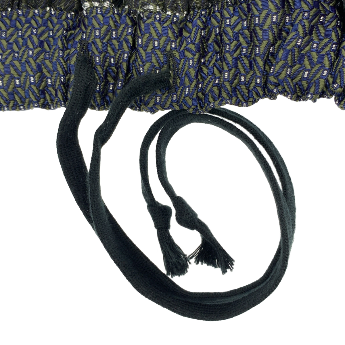 COMME des GARCONS / コムデギャルソン アセテート ジャガード ドローストリング ボリューム スカート