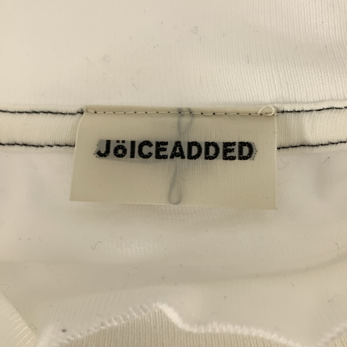 JoICEADDED / ジョイスアディッド コットン アシンメトリー ハイネック オーバー カットソー