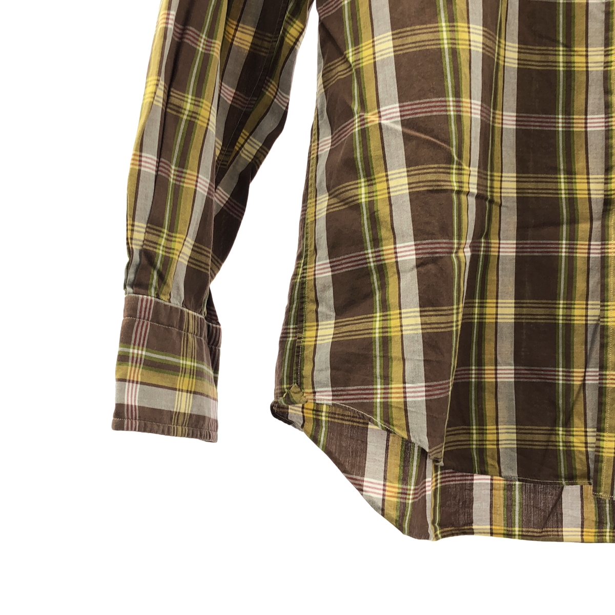 Salvatore Piccolo / サルバトーレピッコロ ホリゾンタルカラー コットン チェック シャツ